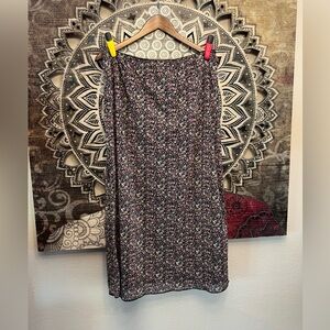 RSQ DOUBLE LAYER ELASTIC WAIST FLORAL SKIRT